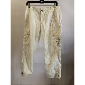 Lauren Ralph Lauren Women's White Cargo Pants Capri Size 6P